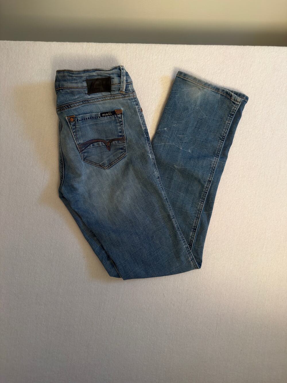 Mavi Jeans Vanessa Womens Size 26x32 Blue Denim Low Rise Straight Leg Pants